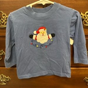 Luigi Boys Long Sleeve Santa T-shirt